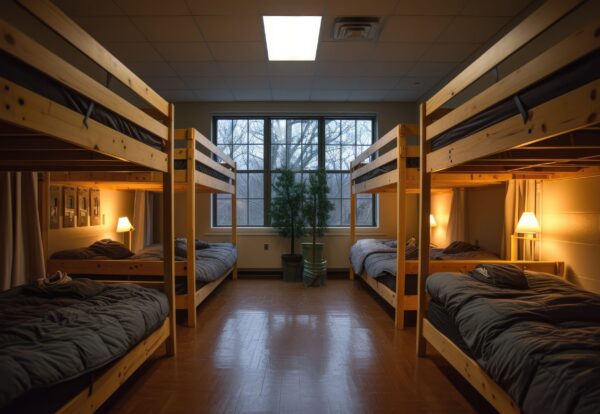 dormitory facilities bedroom  professional photography