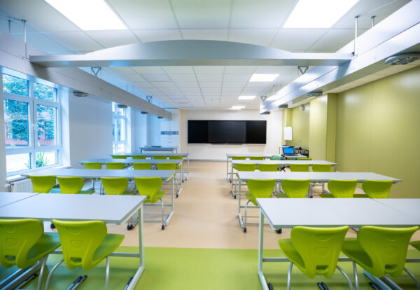 Interior of an empty school class